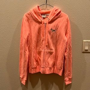 Full zip PINK sweatshirt